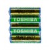 Батарейка, сольова, Toshiba, R6, розмір AA, 1,5V, 4шт/уп